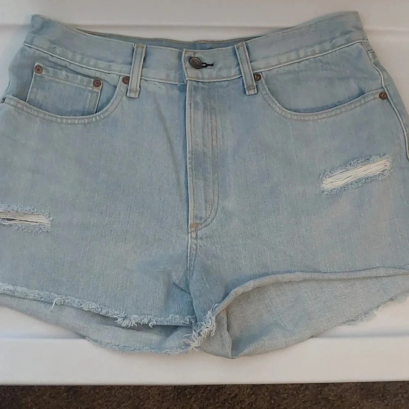 rag & Bone "Justine" Short in Glena Light Wash | 30 raw hem Distressed Nwot - Picture 3 of 10